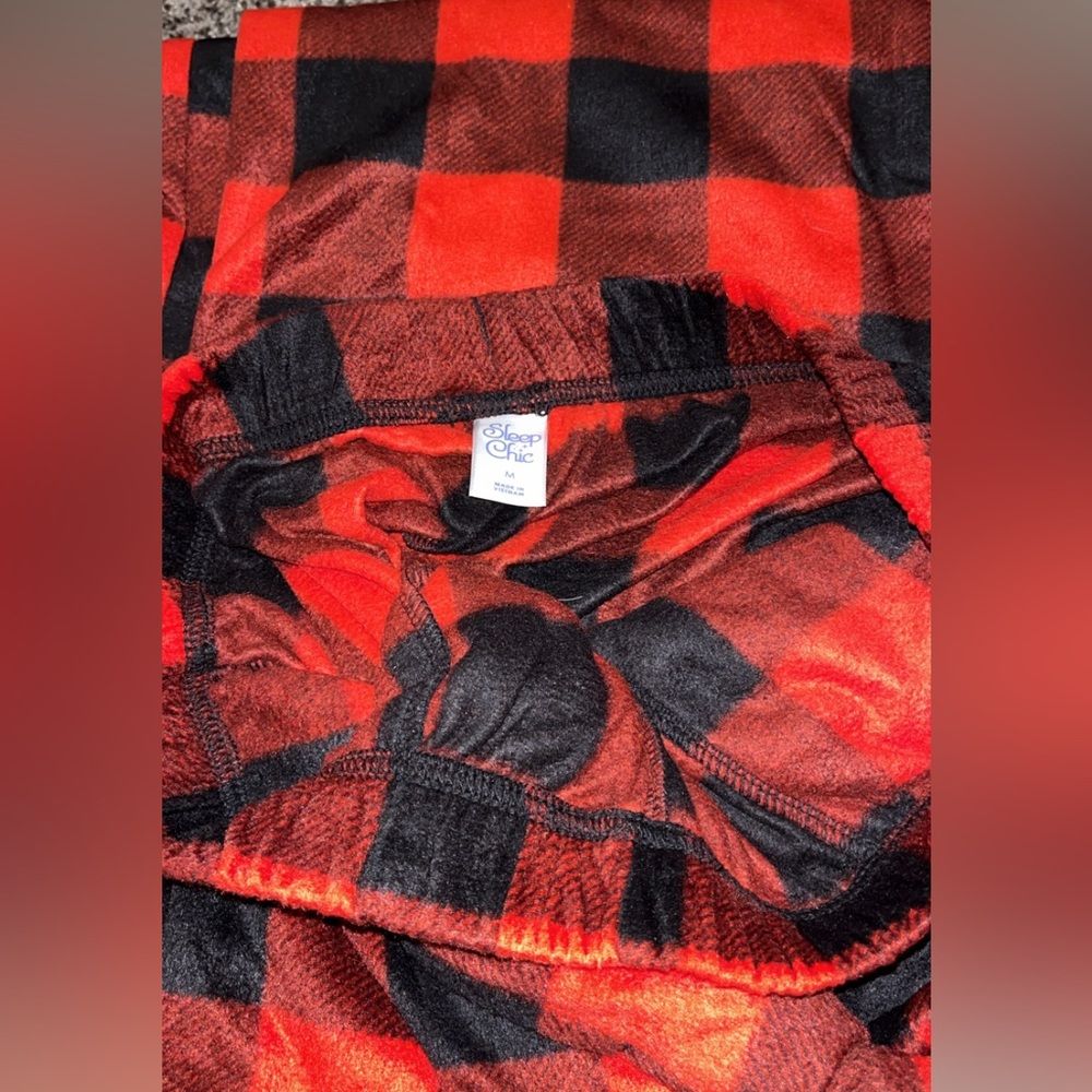 Red sleep chic pants